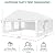 20x20ft Party Tent Outdoor Wedding Tent Heavy Duty Large Canopy Carport with Removable Sidewalls for Parties, Wedding, Outdoor Events