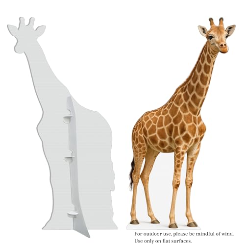 Image of Giraffe 2FT Life Size Cardboard Cutout - A Fun Animal Standup for Photo Booths, Birthday Parties, and Events
