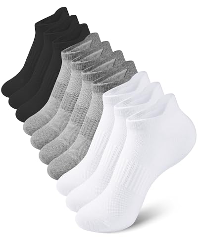 Image of Somaibo 10 Pairs Kids Socks for Boys Girls Low Cut Athletic Ankle Socks Half Cushioned Crew Cotton No Show Socks