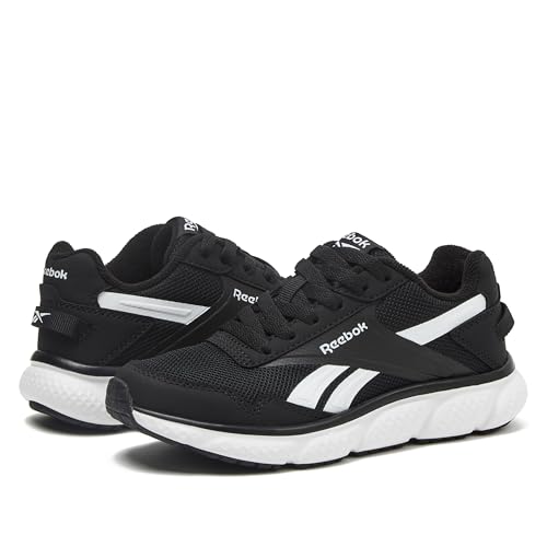 Reebok Swiftstrike Kids Shoes for Girls and Boys Sneakers Size 11 to 7, Black/White, 4