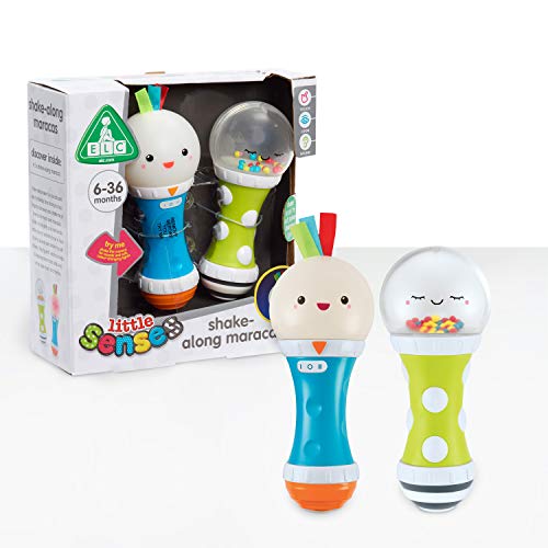 Image of Early Learning Centre Little Senses Maracas, Stimulates Senses, Lights and Sounds Baby Maracas, Kids Toys for Ages 06 Month, Amazon Exclusive