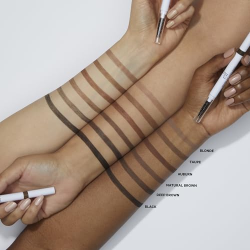 Image of e.l.f. Instant Lift Brow Pencil, Dual-Sided, Precise, Fine Tip, Shapes, Defines, Fills Brows, Contours, Combs, Tames, Neutral Brown, 0.006 Oz (Pack of 2)