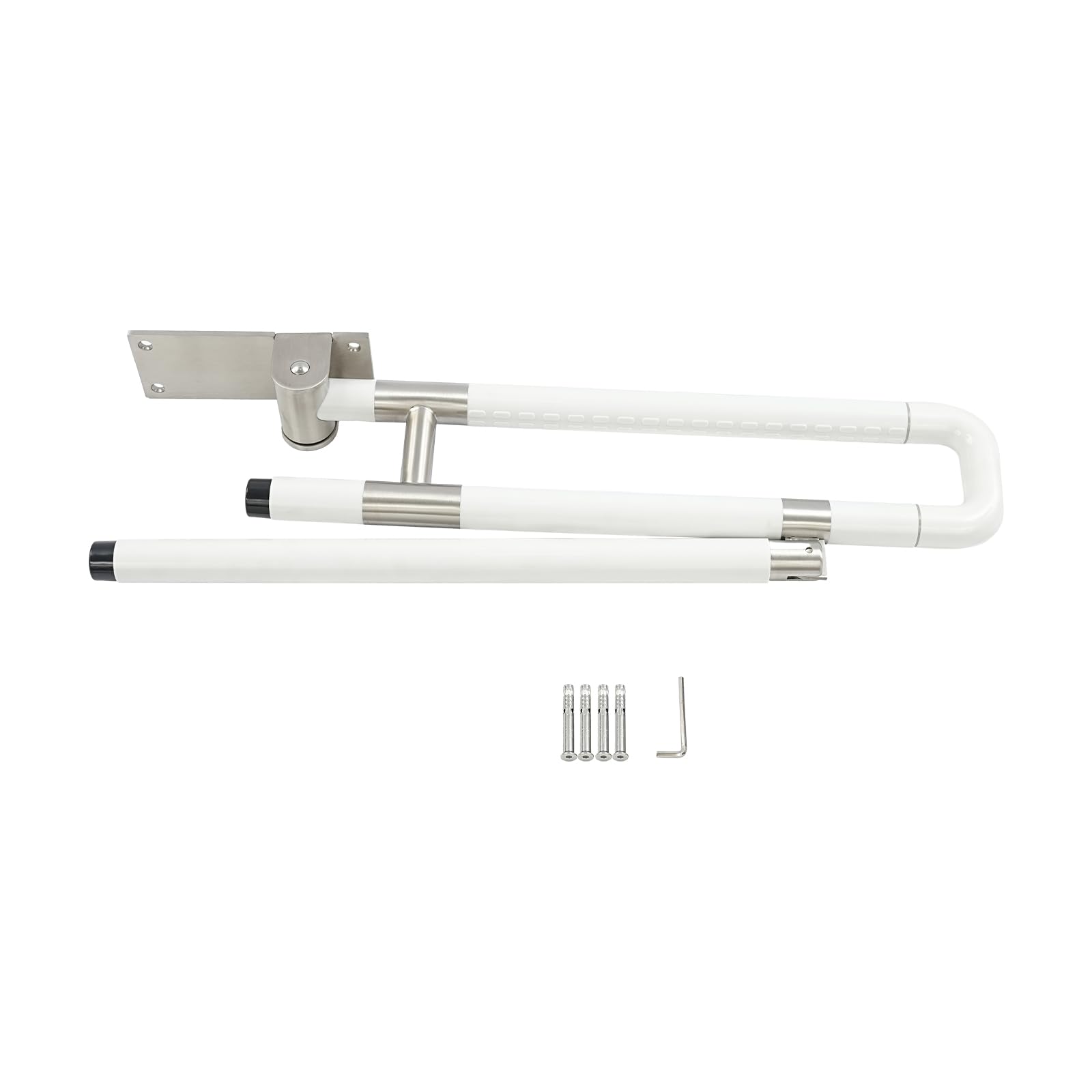 WC-Handel - Asa plegable para inodoro | Mango para inodoro con superficie antideslizante, anillo luminoso y capacidad de carga de 300 kg, para personas mayores