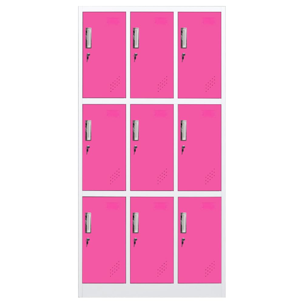 Armadietti in metallo per dipendenti – Armadio multi-porta con chiavi per ufficio, palestra e scuola domestica, soluzione di archiviazione mobile sicura per aziende e riunioni