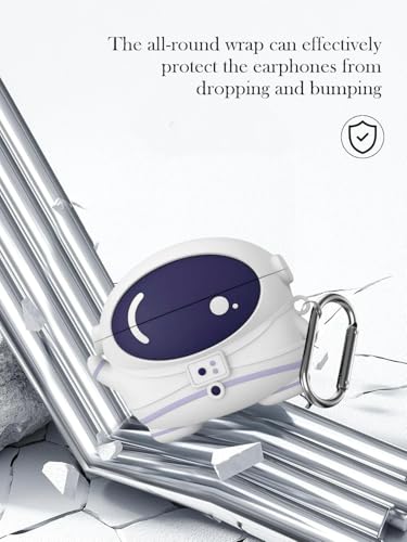 Image of Reiox Soft Silicone Protactive Case Cover Compitable for Oneplus Nord Buds 3 | 3 Pro (Astronautt)