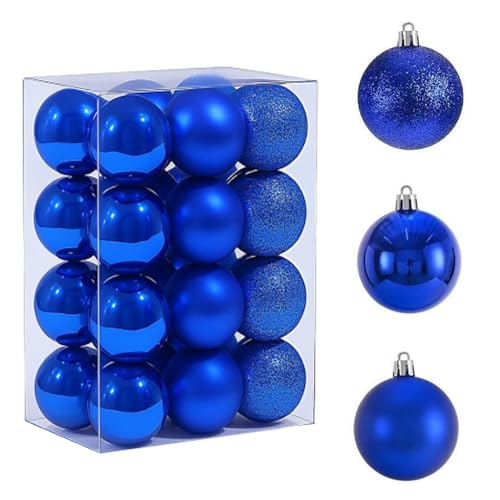 HongChelle 24 Stück Weihnachtsdekoration Kugeln, 3 cm Mini...