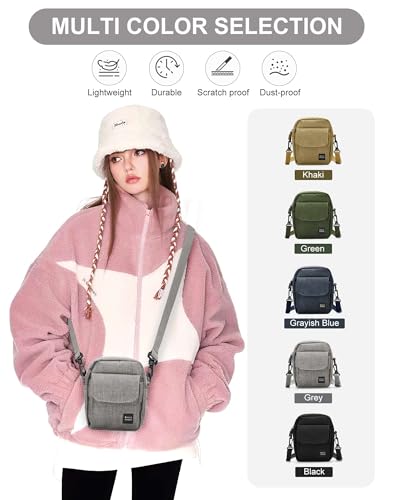 Image of BJLFS Small Crossbody Bag Side Shoulder Bag for Men Women, Travel Passport Wallet Bag, Small Neck Pouch Side Shoulder Bag