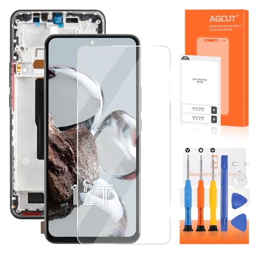 Écran LCD pour Xiaomi 12T / 12T Pro 5G bloc de remplacement haut de gamme Incell AGCUT noir