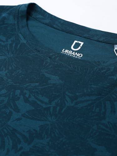 Urbano Fashion Men's Printed Full Sleeve Slim Fit Cotton T-Shirt - Image 6