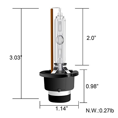 Rcp - D4S4 - (A Pair) D4S/ D4R 4300K Xenon Hid Replacement Bulb Factory White Warm White Metal Stents Base 12V Car Headlight Lamps Head Lights 35W #TOP6