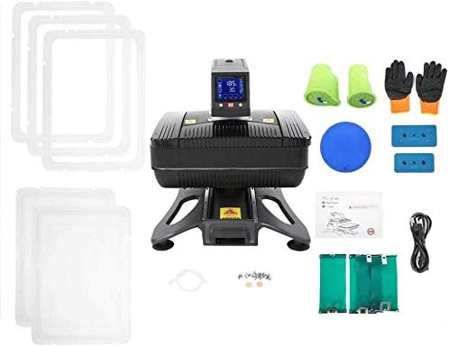Professional 110V All in 1 Auto Open Pneumatic T Shirt Heat Press Machine 3D Sublimation Vacuum Heat Transfer Machine for Phone Cases,Plate Bottles, Mugs