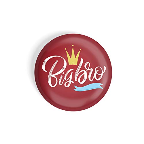 Red Glossy Finish Pin Badge Pack of 1