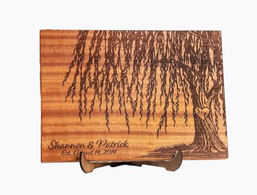Tabla de Cortar Personalizada - Willow Tree | Aniversario 9 Años o Boda miniatura 1