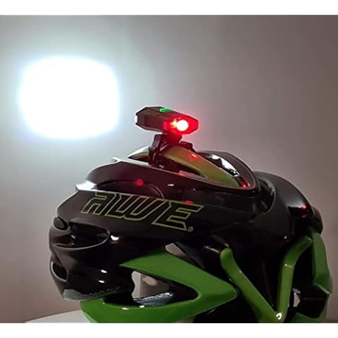AWE “Life Saving” Helmet Light Front/Rear 180 Lumens AWEDual 360° MEGA™ AWEBright™LED Technology, *See 360 Video* USB Rechargeable Front 150 Lumen, Rear 30 Lumen Constant Strobe = NO BLACKSPOTS Cover