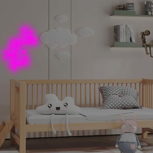 Image of I Am Literally Just A Girl Neon Sign, Pink Neon Sign Girl Room Sign Dorm Wall Decor with Acrylic Backing, USB Powered Neon Light for Bedroom, Living Room, Office, Bar Decor Holiday Birthday Gift