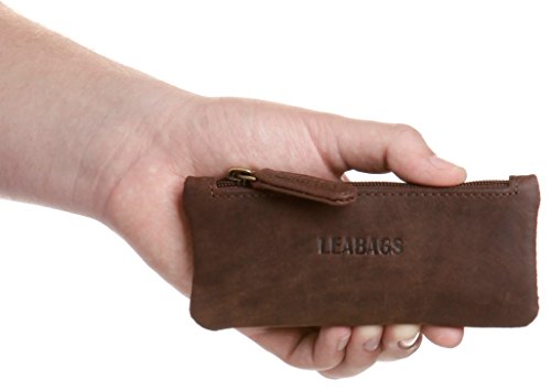 LEABAGS Aurora portamonete vintage in vera pelle