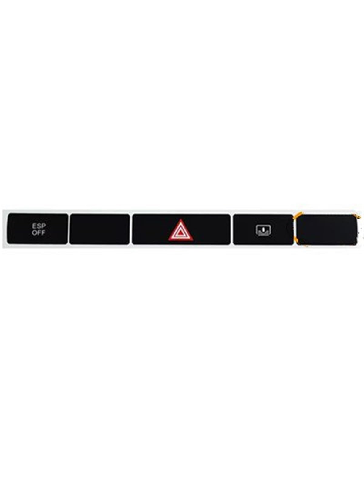 Button Trim Compatible with A6 C6 4F 2004 2005 2006 2007 2008 2009 2010 2011 Car Air Conditioning Control Panel Button Stickers(Emergency Type A)
