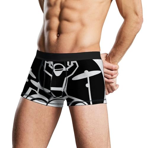 Drummer Men's Underwear, Breathable & Stretch Underwear, Moisture-Wicking Boxer Briefs for Men3