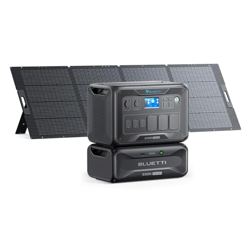 BLUETTI Solar Generator AC500 & B300K Expansion Battery with 350W...