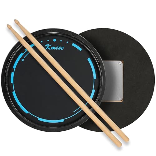 Drum Practice Pad with Stand and Drumsticks