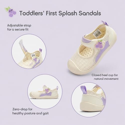 Image of Balabala Baby Toddler Walking Shoes Boys Girls Slip On Sandals Kids Water Shoes Barefoot Shoes Breathable Mesh Lightweight