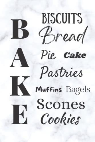 BAKE: A blank cookbook for baking recipes image 2