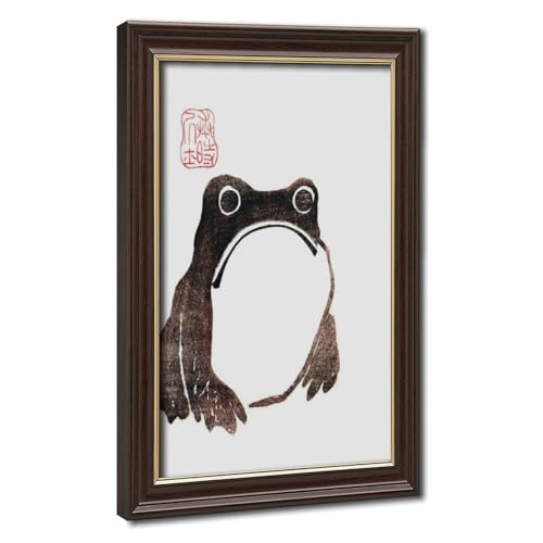 Toile grenouille Matsumoto Hoji idée cadeau déco suspendue