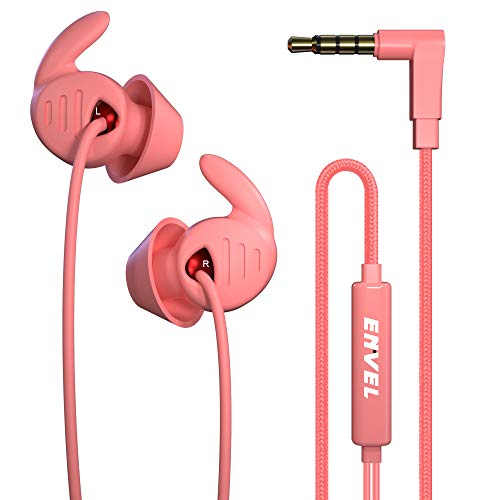 Sleep Earphone,Ultra Soft Comfortable Noise Reduction Sleep Headphones Earplugs Earbuds with Mic for Insomnia, Side Sleeper, Light Sleeper, Air Travel, Meditation,Yoga, Relaxation Rest Pink …