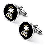 1ペア カフスボタン 機動戦士ガンダム ラウンド型 CUFFLINK スーツ用 シャツアクセサリー メンズ フォーマル ビジネス プレゼント 紳士用 シルバー 合金 アンティーク風 おしゃれ ギフト