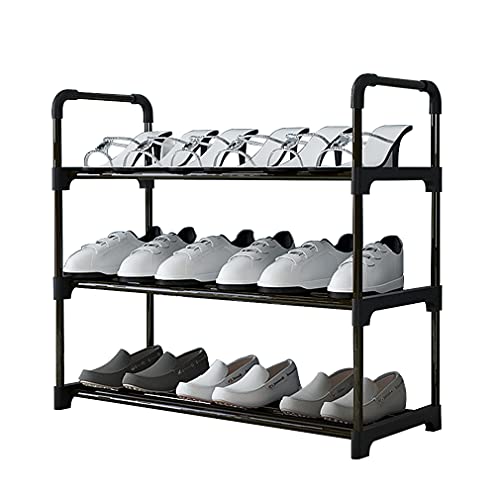 XIANGLV Shoe Rack, 3-Tier Shoe Rack Small, Can Hold 9 works of Shoes, Shoe Shelf Storage Organizer,Anti-Rust Coating