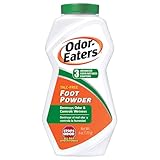 Odor-Eaters Foot Powder, 6 oz, Pack of 4 – Foot Odor Eliminator for Shoes & Feet, Odor Control, Easy Grip Bottle, Foot & Shoe Powder, Talc Free