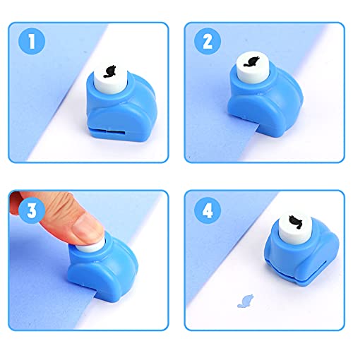 Loveinusa Sea Animals Hole Punch Set, 10Pcs Kids Paper Craft Punches Decorative Hole Puncher For Crafting Scrapbook Nail Designs #TOP3