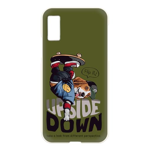 AQUOS wish2 用 SH-51C SHG08 A204SH スマホケース wish2のケース フリップ犬 ストリート系 スケボー モスグリーン ケータイカバー hbcbj04