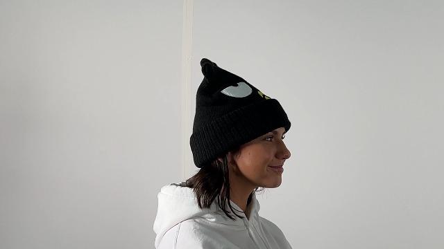 帽子 Backtail Knit Beanie black/ROSARYMOON Bucktail Knit Beanie - ROSARYMOON OFFICIAL WEB STORE
