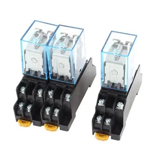 Relé de potencia 12V para domótica casera y automatización de sistemas de riego en carril DIN