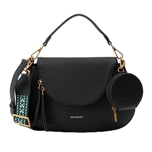 MAC ALYSTER Rabat Porte Epaule, Bolso de Mano Mujeres, Negro | Ya disponible en tu tienda friki favorita! En mundofriki.es!