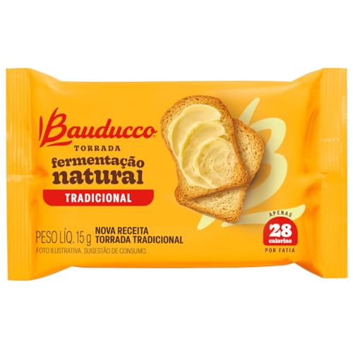Kit 42 Sachês Torrada Tradicional Bauducco 15g