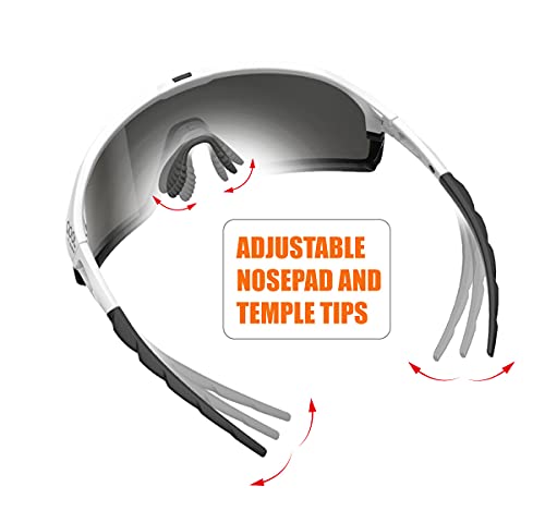 Qooltimes Polarized Shield Cycling Sunglasses For Men Women, Oakley Sutro Sunglasses For Volleyball Running Golfing Mtb Outdoor #TOP4