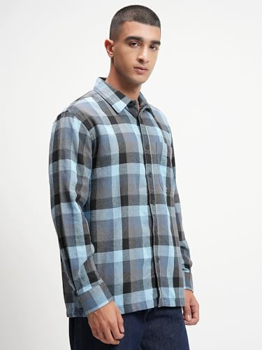 Image of Highlander Men's Casual Shirt | Checked | Slim Fit | Trendy & Modern Appeal