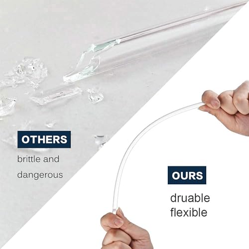 Image of Replacement Straw for Stanley 14 oz 20 oz Cup Tumbler, 6 Pack Long Reusable Color Straws with Cleaning Brush, Dishwasher Safe, Plastic Straws for stanley cup accessories Clear