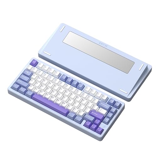 Image of MK INKY75 CNC Aluminum Mechanical Keyboard Triple-Mode Connectivity Gaming Keyboard, 75% Layout Mechanical Keyboard,with Superior Acoustics, Creamy Sounding, RGB /HMX /4000mAh(Blue)