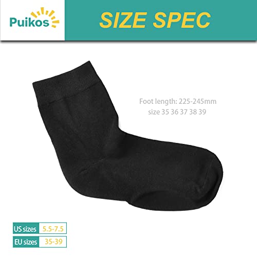 Puikos Moisturizing Socks For Women Men Dry Feet Socks Heel Socks Cracked Heel Repair Heel Treatment Gel Heel Sleeves For Cracked Feet Heel Repair Overnight（No-Show） #TOP3