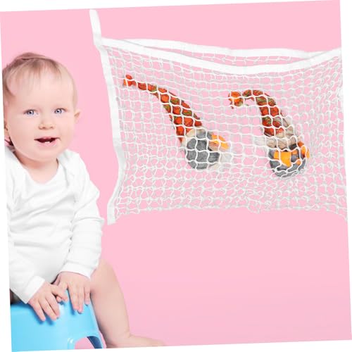 Filet de rangement jouets avec installation facile pour optimiser l'espace mural des petits