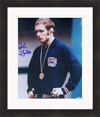 Sports Memorabilia Autograph Warehouse 408955 8 x 10 in. Dan Gable Autographed Matted & Framed Photo - USA Wrestling Champion No.21