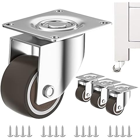 ANDUTEES 1 inch Caster Wheels Set of 4 Cover