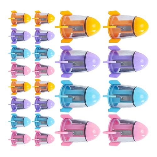 Sacapuntas manuales resistentes SEWACC con cuchilla de metal para estudiantes, pack de 24 unidades
