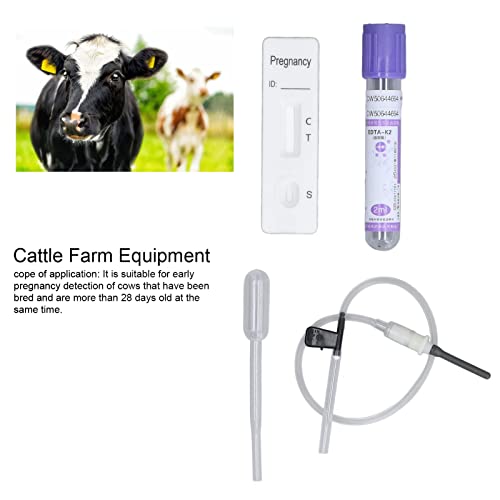 Image of for Cow Pregnancy Test Pregnant Pregnancy Test Kit Pregnancy Test Card for Dairy Cow Livestock Cow Pregnant Test Paper Pregnancy Cattle Cattle Farm