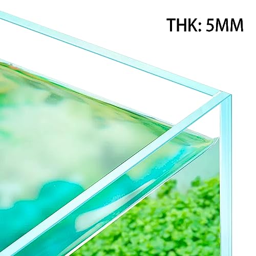 Image of LYPHARD AQUARIUMS 9.5 Gallon Rimless Aquarium, Ultra Clear Glass Low Iron Small Fish Tank for Betta, L15.7xW11.8xH11.8 Inches Thickness 5mm with EVA Foam Mat Included