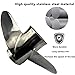 Boatman 13 7/8x21 Boat Propeller fit Yamaha Outboard Engine 60/70/75/80/85/90/100/115 HP,Stainless Steel 15 Spline Tooth Prop, RH