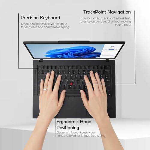 Image of Lenovo ThinkPad T14 Gen 5 AI Business Laptop 14.0 inch IPS FHD+ (Intel Core Ultra 7 155U(>i7-13700H), 32GB DDR5, 1TB SSD, Copilot, Backlit KB, Fingerprint, 2 Thunderbolt 4, 5MP Webcam, DKZ Hub, Win11P)